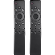 (Pack of 2) Universal Remote Control for All Samsung TV LED QLED UHD SUHD HDR LCD Frame Curved Solar HDTV 4K 8K 3D Smart TVs, with Buttons for Netflix, Prime Video, WWW