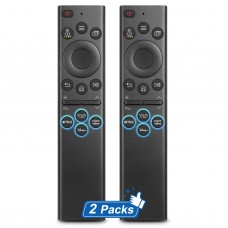 2-Pack Universal Remote Control for All Samsung TV LED Neo QLED Crystal UHD The Serif HDR LCD Frame Curved Solar HDTV 4K 8K Smart TVs Q60 Q70 Q80 AU8000 BU8000 CU8000 Series Replacement Remote