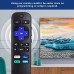 EWO'S Remote Control for All Hisense-Sharp-Roku TV Remote Replacement, with Buttons for Netflix, Disney, Hulu, VUDU