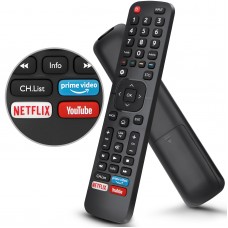 Universal Remote Control for Hisense LED Smart TVs, Replacement Remote EN2B27 with Netflix, Prime Video, YouTube Buttons
