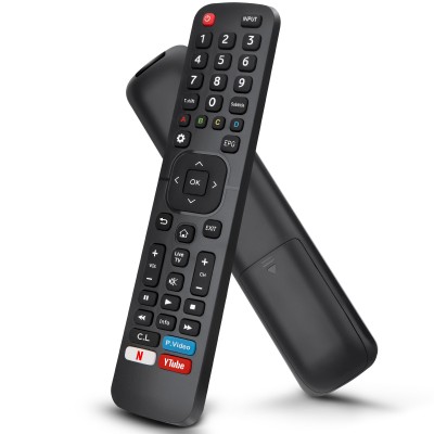 Universal Remote Control for Hisense LED Smart TVs, Replacement Remote EN2B27 with Netflix, Prime Video, YouTube Buttons Universal Remote Control for Hisense LED Smart TVs, Replacement Remote EN2B27 with Netflix, Prime Video, YouTube Buttons