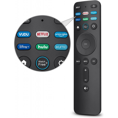 EWO'S Universal Replacement Remote for VIZIO XRT260 Smartcast 4K Smart TV D M P V Series, with Buttons for Netflix Disney Prime Video Hulu (No Voice Function)
